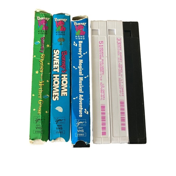 BARNEY the Purple Dinosaur VHS Tapes Lot Of 6 Collection Vtg 90s - Picture 3 of 9